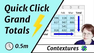 Quick Trick Adds Excel Grand Total Formulas Automatically