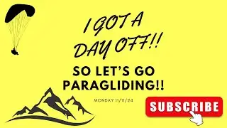 Paragliding - Marc has a day off!!
