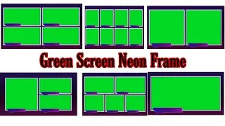Green Screen Neon Frame