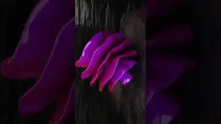 A twisted flower in abstraction made like a loop twists. 3D rendering