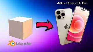 IPhone 14 Pro Blender modeling (Timelapse)