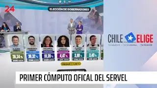 Primer cómputo oficial del Servel con el 1,88% de las mesas escrutadas | 24 Horas TVN Chile