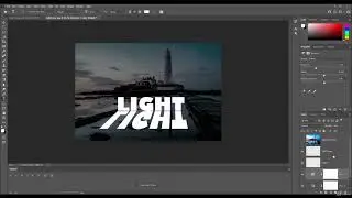 Adding a Clipping Mask to Light Up Text