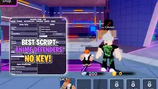 👑Script Hack Anime Defenders Script Buang Hub Showcase Arceus X no key