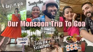 4 Days Goa Trip | Finally Hum Sath Mein Goa Pahunch Hi Gaye | Tried New Restaurants This Time ❤️