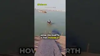 Biker Rides On Water 😱
