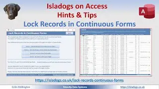 Lock Selected Records in a Continuous Form