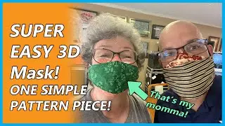 New SUPER-EASY 3D Mask Design with Just One Pattern Piece!