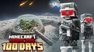 I Survived 100 Days on the Moon in Hardcore Minecraft