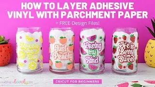 HOW TO LAYER ADHESIVE VINYL USING THE PARCHMENT PAPER METHOD | ADHESIVE VINYL TUTORIAL | CRICUT