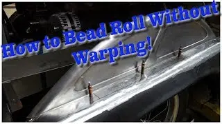 How To Bead Roll Metal without Warping - Tips and Tricks