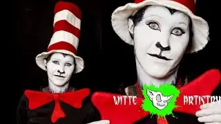 ✅CAT IN THE HAT Halloween Makeup Tutorial in 4K - Witte Artistry
