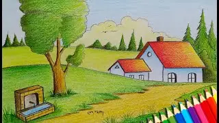 KURU BOYA İLE MANZARA RESMİ NASIL ÇİZİLİR? MEHMET TURHAN