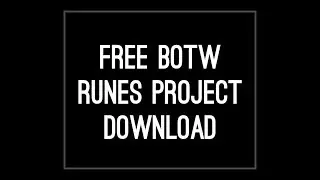 [UE4] All Breath Of The Wild Runes: Free Project Download