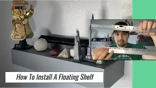 Install a Floating Shelf Without Studs - Using French Cleats and Drywall Anchors