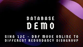 SIHA 12C - Datafiles move online to different redundancy disk group.