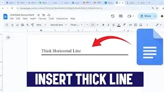 How To Make A Thick Horizontal Line In Google Docs