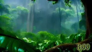 Rain in the Jungle with Birds Singing 🌧️🌴 #rain #sounds  #nature