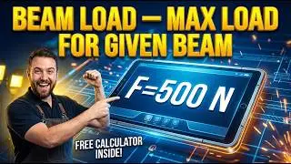 Beam Load — Max Load for Given Beam Calculator — How to Use It | Engineering Tool
