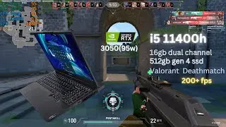 Valorant | Lenovo Legion 5i | i5 11400h rtx 3050 16gb ram | 200+fps | Deathmatch | With Fps
