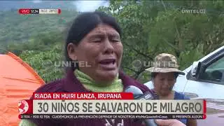 30 niños salieron minutos antes de que la mazamorra arrase con su escuelita en Huiri Lanza