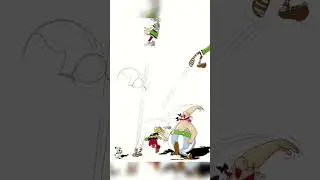 Speed Drawn Astérix y Obélix #anime #shortsfeed #drawing #asterixobelix