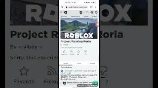 My Reaction That Roblox Says Sorry, this experience is private.