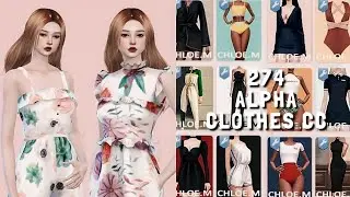 The Sims 4 | 274 ALPHA FEMALE CLOTHES CC FINDS | + CC Links | Showcase | #2