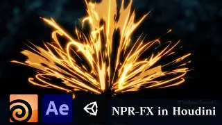 Anime Style NPR effects and breakdowns created in Houdini.