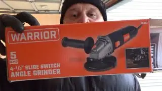 WARRIOR 5 Amp, 4-1/2 in. Slide Switch Angle Grinder