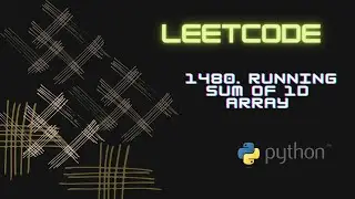 Leetcode 1480. Running Sum of 1d Array