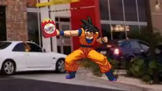 Goku goes to McDonalds. (Meme Animation)