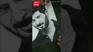Dulquer salmaan 🙋‍♂️|| #dq #dulquer #dulquersalmaan #drawing #art #king of kotha #portrait #shorts