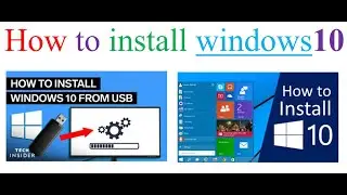 How to install windows 10 from usb
