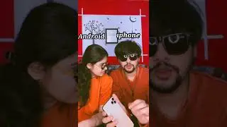 Android v/s iphone 🤣 | funny video | couplegoals | longdistance love | vishu aly #shorts #funny
