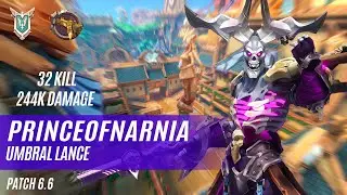 32 KILL 244K DAMAGE PRINCEOFNARNIA OMEN PALADINS COMPETITIVE (MASTER) UMBRAL LANCE