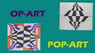 OP-ART/POP-ART/OPTICAL PICTURE/Illusion of Eyes#popart #opart #art #drawing#görselsanatlardersi#art