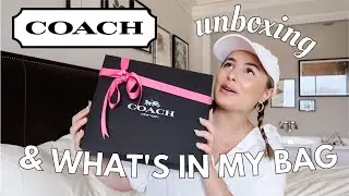 WHAT'S IN MY COACH MADISON BAG 2021| UNBOXING MY FIRST DESIGNER BAG