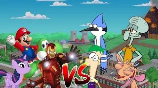 Sandal M.U.G.E.N Request 47: Team SB Mario vs Team Mordecai