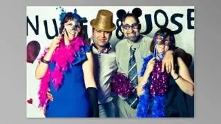 Reportaje de Bodas en Valladolid. Photocall Nuria y Jose