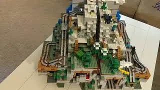 Lego Minecraft - DOUBLE Mountain Caves!  Mirror build