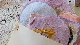 Handmade Papers, made from recycled junk. Wabi Sabi, perfectly imperfect! #shorts