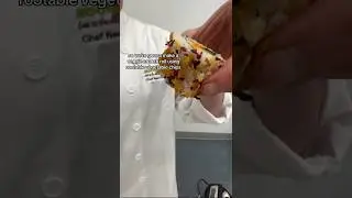 Using his veggie chips on sushi