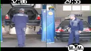 Установка газового баллона.Газовый баллон ГБО , (тороидальный)