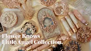 [ASMR] Aesthetic 🤍 Flower Knows *NEW* Little Angel ✨🪽Full Collection Unboxing Haul | faeyeshmile