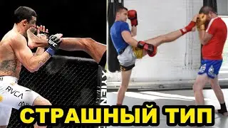 Жёсткий Фронт Кик (тип) в Голову от Онг Бака в Муай Тай и ММА