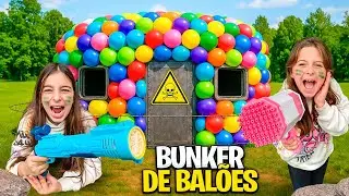 WE BUILT A BALLOON BUNKER!