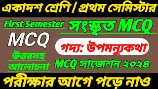 class 11 sanskrit first semester suggestion 2024/class 11 sanskrit suggestion/class 11 1st semester