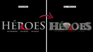 ¡Re-Hice el LOGO ANIMADO de HÉROES en 1 HORA! || Blender + After Effects
