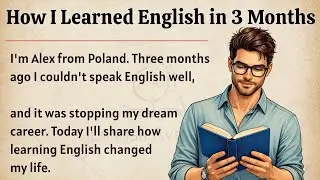 How I Learned English in 3 Months || My Powerful Story 🔥 || Graded Reader || Improve Your English ✅️